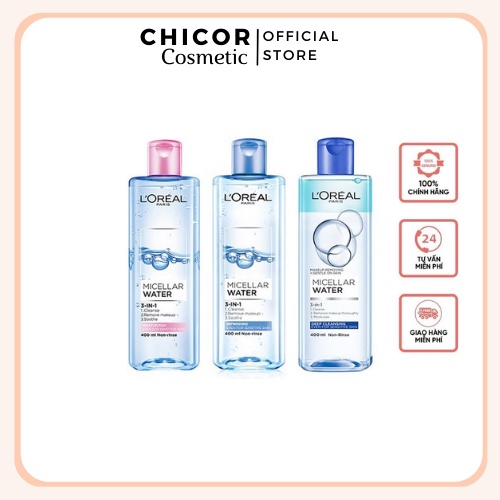 Nước tẩy trang Loreal - L’Oreal Paris 3-in-1 Micellar Water