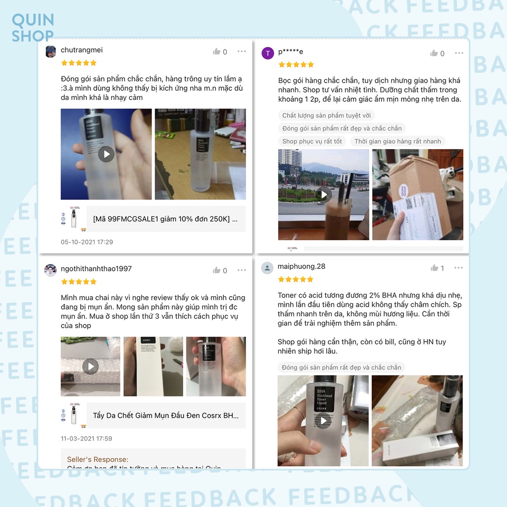 Tẩy Da Chết Giảm Mụn Đầu Đen, Se Khít Lỗ Chân Lông Cosrx BHA Blackhead Power Liquid