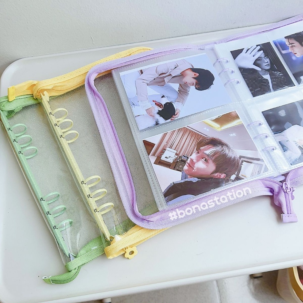 Binder đựng card A5 bìa còng pastel - album sổ đựng ảnh