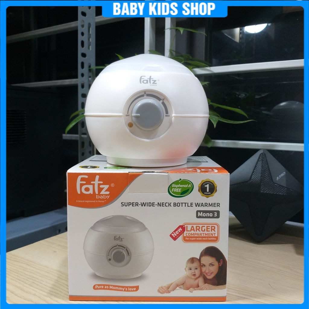 Máy hâm sữa cho bình cổ siêu rộng fatzbaby FB3027SL mono 3 - Hâm nóng, giữ nóng, tiệt trùng bình sữa