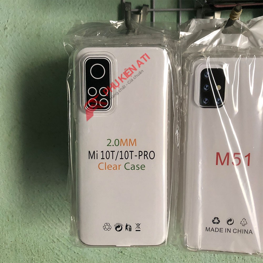 Ốp lưng Xiaomi Mi 10T Pro- Dẻo, Trong suốt- Loại dày, lâu ố vàng