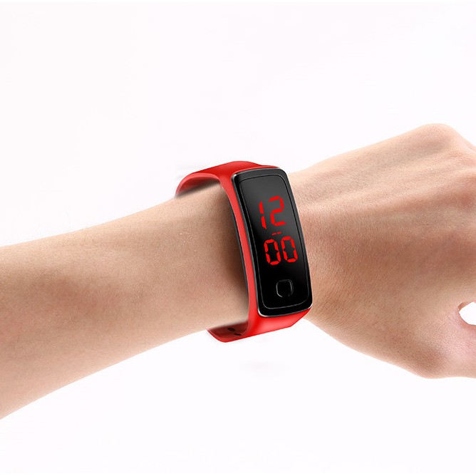 Đồng hồ điện tử cho nam nữ màn hình led phong cách hàn quốc dây cao su siêu đẹp hot 2020