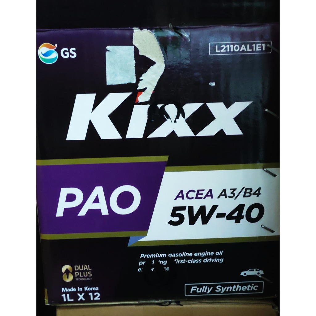 Dầu nhớt dành cho xe ô tô - xe máy tay ga - KIXX PAO ACEC A3/B4- 5W40- 1L