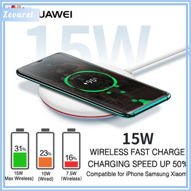 Đế Sạc Không Dây Siêu Tốc Qi 15W Cho Huawei Mate 20 Pro RS iPhone
