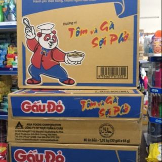 Thùng mì tôm Gấu Đỏ 30 gói