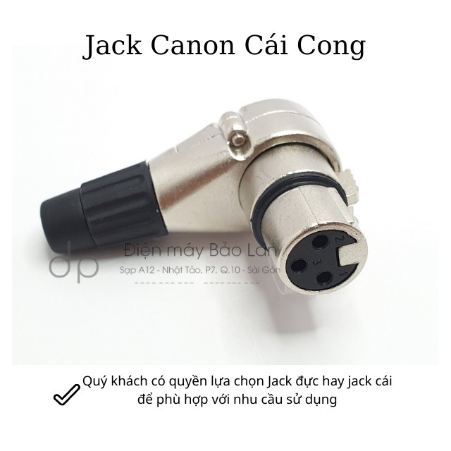 Jack Canon Cong , Chất Liệu Từ Hợp Kim Cao Cấp , Xoay Được Tất Cả Các Hướng , Bảo Hành 6 Tháng