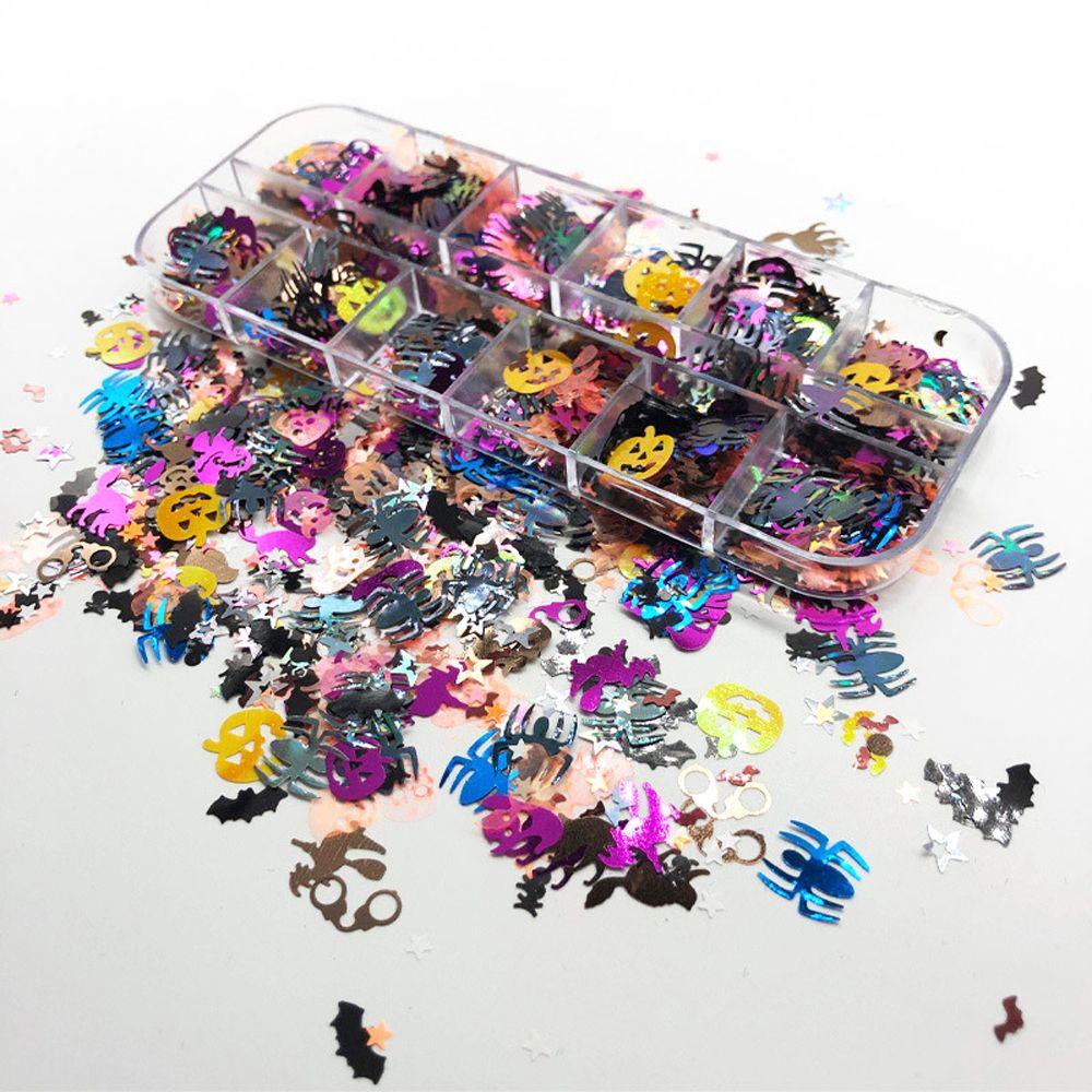 OCEANMAP Hạt Kim Sa 3D Hình Bí Ngô Trang Trí Móng Nghệ Thuật DIY