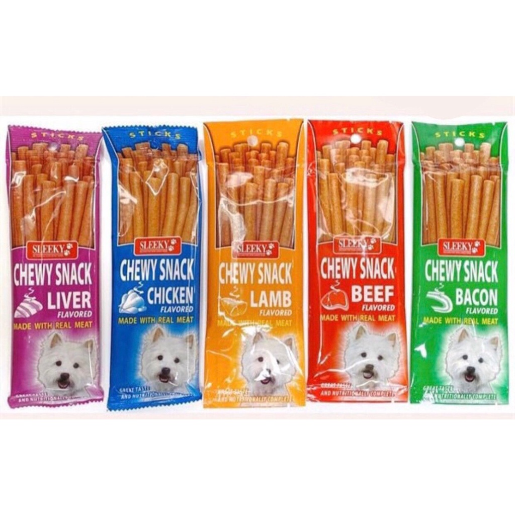 Bánh xương mềm Sleeky Chewy Snack cho chó gói 8que
