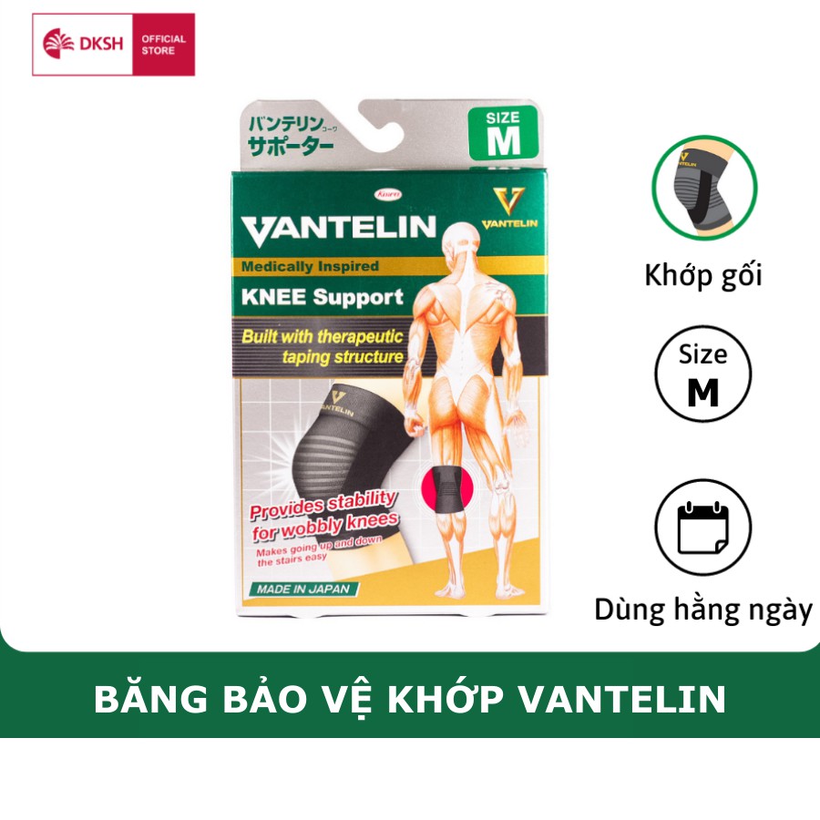 [Mã FMCGDF8 giảm 8% đơn 150K] Băng Bảo Vệ Khớp Gối Bó Gối Vantelin Support Knee size M