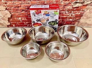 Set rổ 5 món Inox