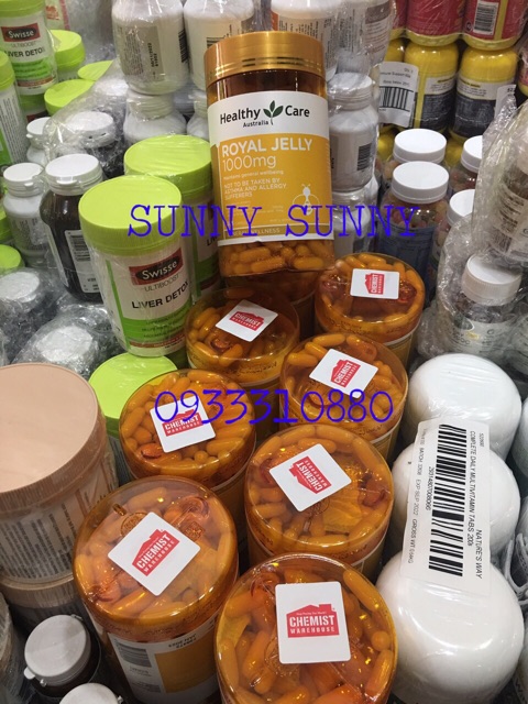 Sữa Ong Chúa Healthy Care Royal Jelly 356 viên (Có Tem Chemist).