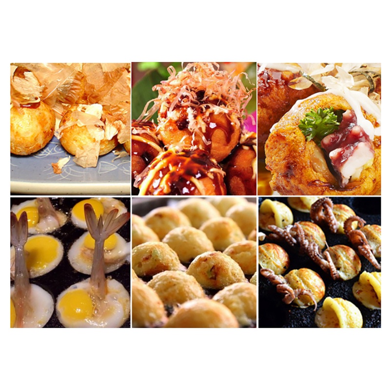Khay nhôm làm bánh takoyaki 28 ô 4cm