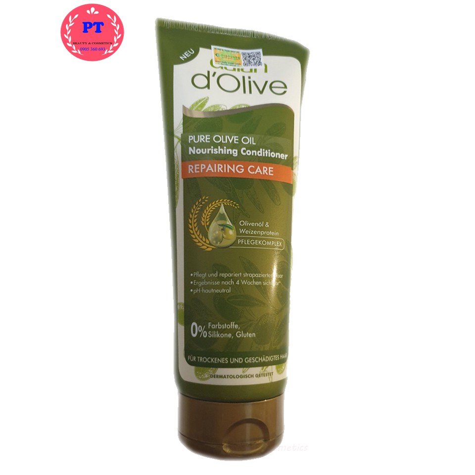 [Có Tem Nhãn] Dầu xả cho tóc khô và hư tổn Dalan d’Olive 200ml Chính Hãng