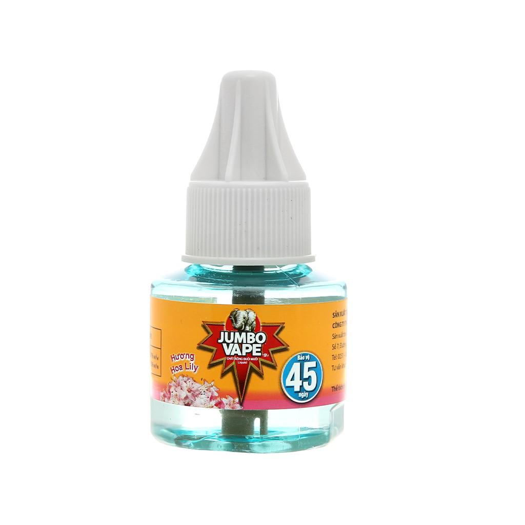 Bộ xông đuổi muỗi Jumbo Vape hương hoa lily 34ml