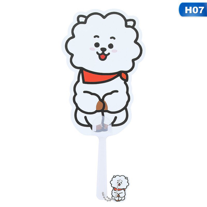 Quạt Mini Cầm Tay Họa Tiết Hoạt Hình Bts Bt21 Dễ Thương