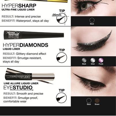 (Hàng Mới Về) Bảng Phấn Mắt 3 Màu Eny-713 Maybelline Hypersharp