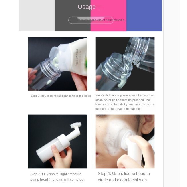 Bình Đựng Xà Phòng Dạng Lỏng 100 / 150 / 200ml Có Đầu Cọ Silicon Tiện Dụng