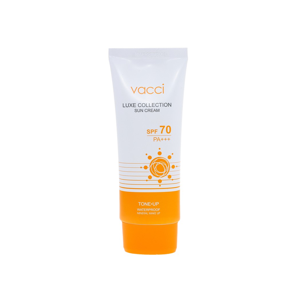 (Chính hãng, mẫu mới) Kem chống nắng mặt &amp; toàn thân Vacci SPF70