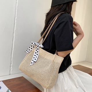 [Hot] Túi Cói Mùa Hè Hot Trend Phong Cách Vintage  Tặng Kèm Nơ NEDA934