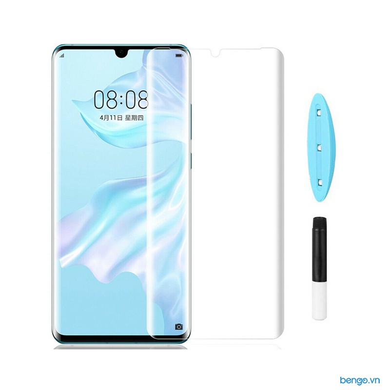 Dán màn hình cường lực Huawei P30 Pro 3D full keo UV