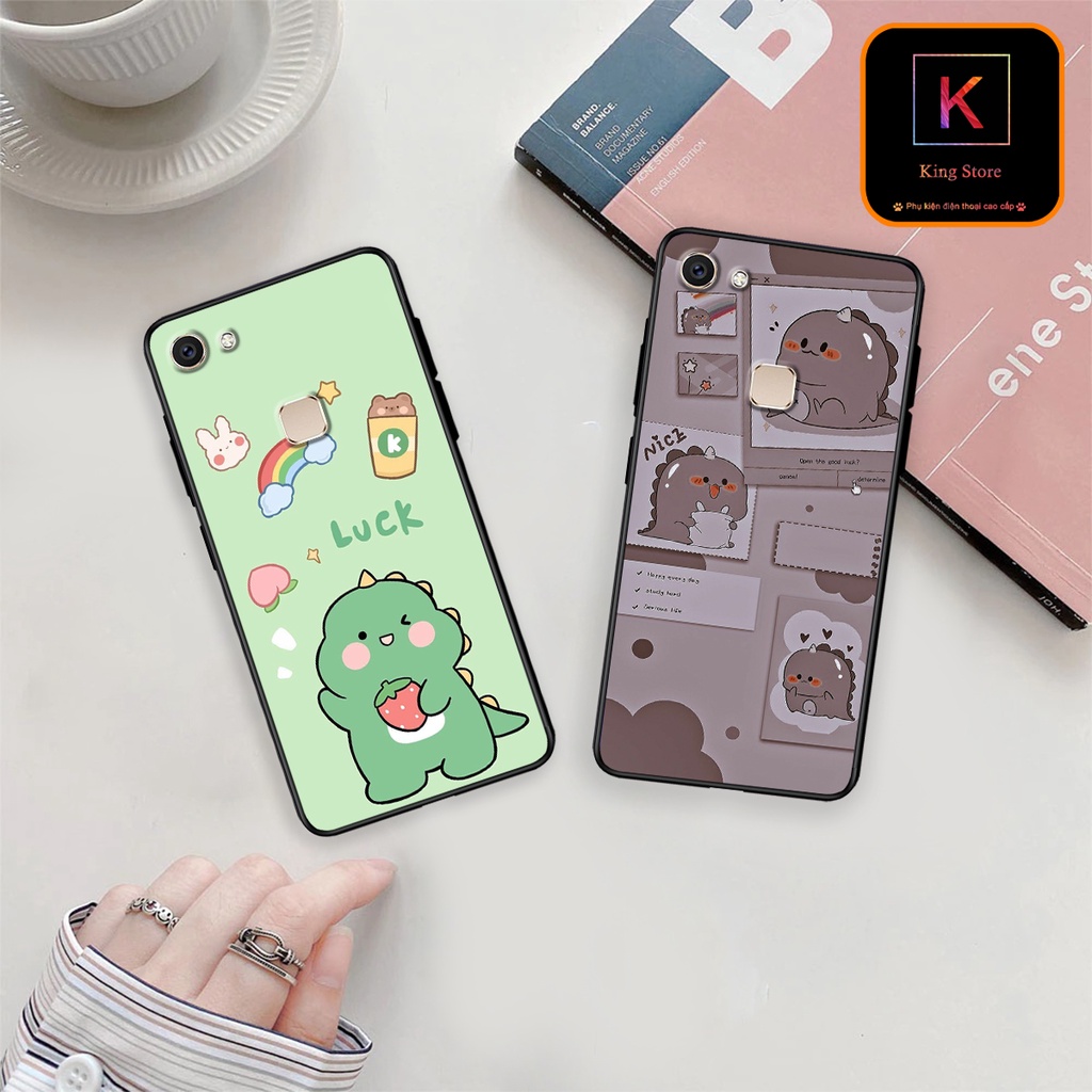 Ốp lưng Vivo V7 - Vivo V7 Plus - Vivo V5 - Vivo 5 Plus - Ốp in hình khủng long,dinosaur dễ thương