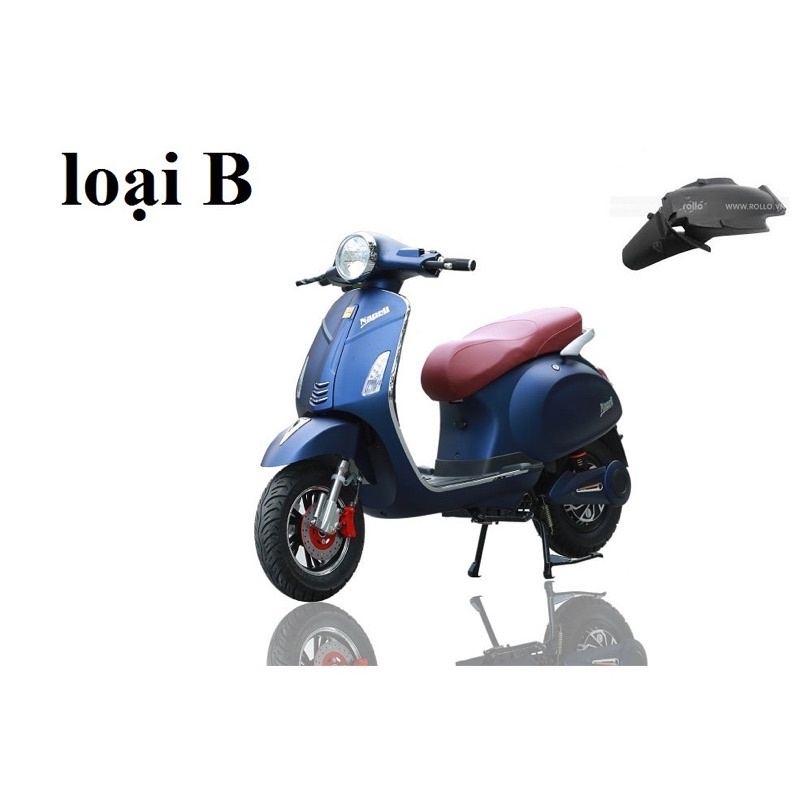 Chắn bùn sau xe điện Vespa, Dè sau xe điện Vespa, Bắt biển xe điện Vespa dibao