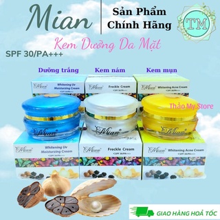 KEM DƯỠNG DA MẶT MIAN - Mụn - Dưỡng Trắng - Nám Ngừa lão hóa 12gr