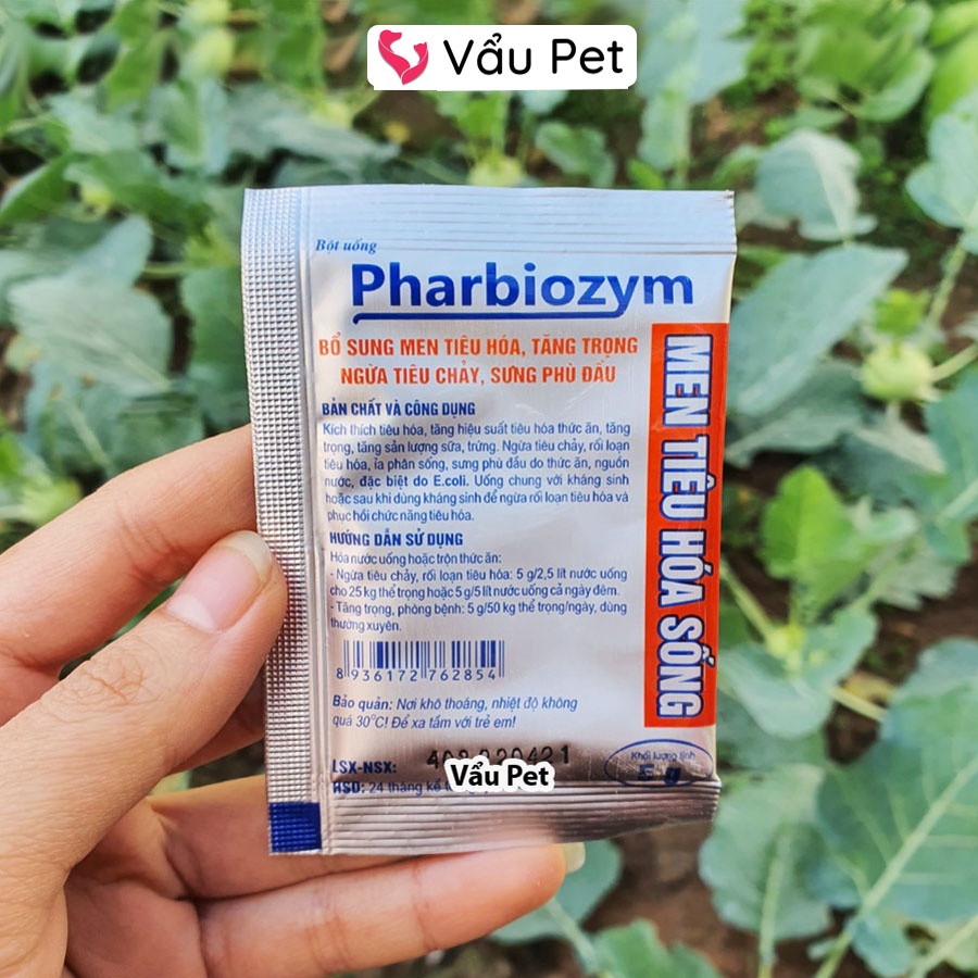 Men Tiêu Hóa Cho Chó Mèo Pharbiozym Gói Men Tiêu Hóa Chó Mèo Vẩu Pet Shop