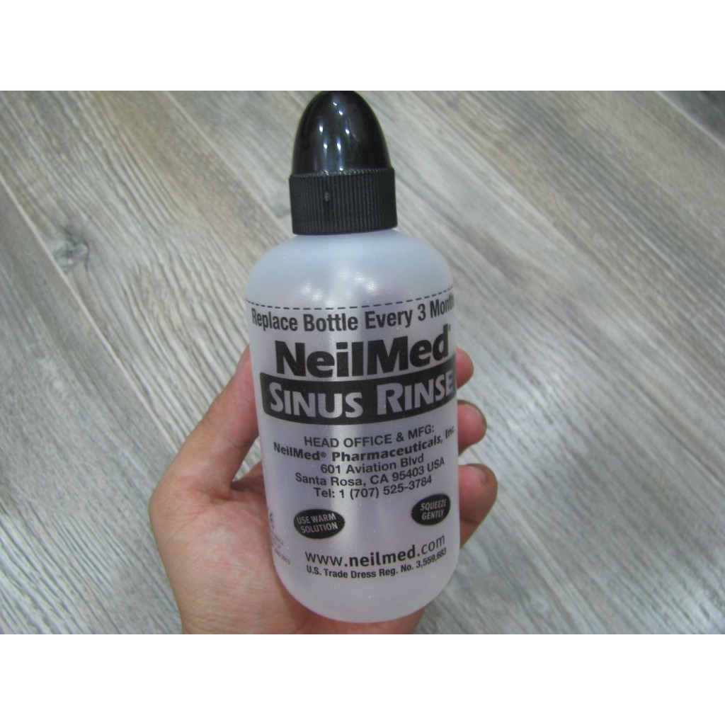 Bình Neilmed 240ml không muối, tách set, không hộp