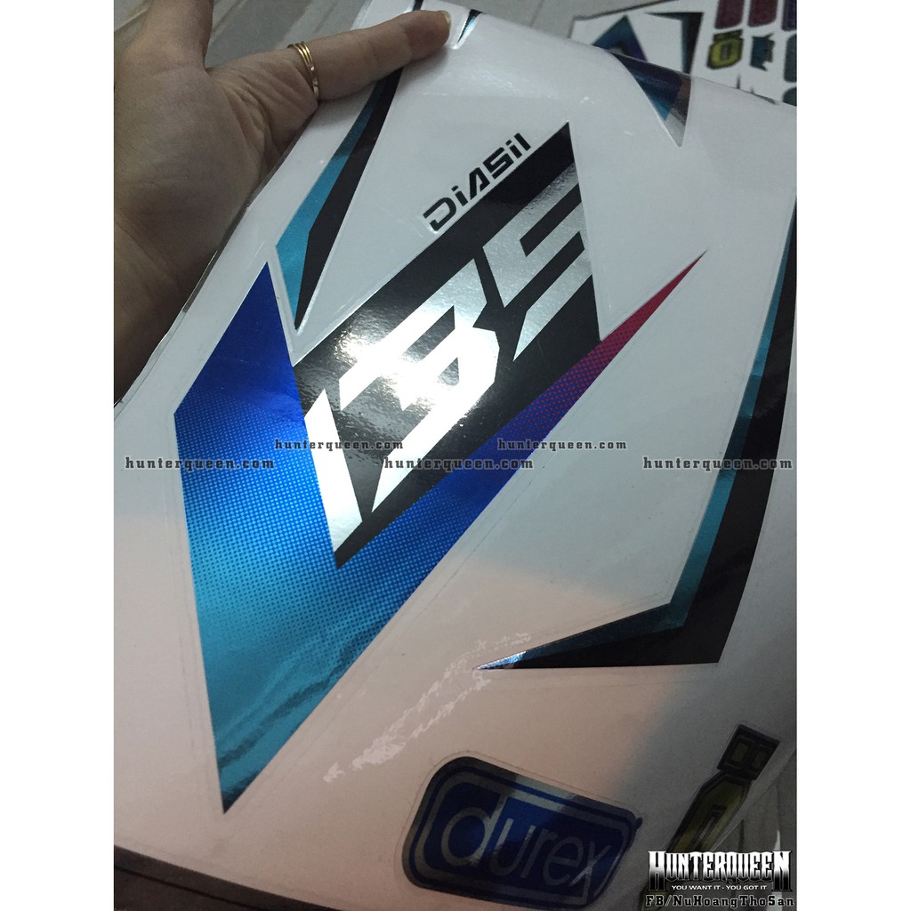 Tem rời Exciter 2011. Chất liệu CROM, phiên bản kỷ niệm 20 năm. Ex 135 đời 2011 đến 2014.