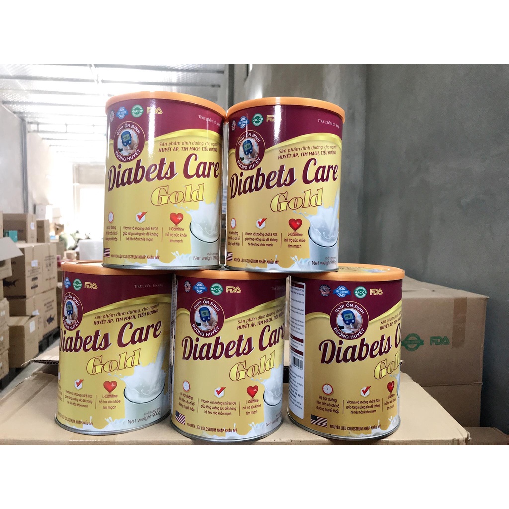 SỮA DIABETS CARE GOLD Sản Phẩm Dinh Dưỡng Cho Người Huyết Áp Tim Mạch Tiểu Đường ( Hộp 900GR)