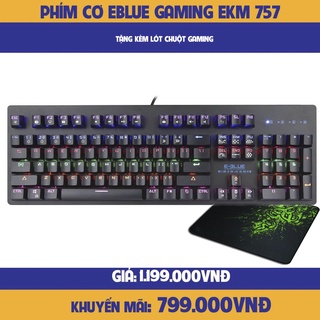 Bàn phím cơ Eblue Mazer EKM757 Blue switch-hàng chính hãng