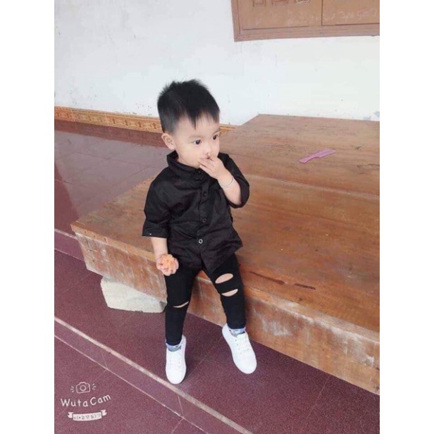 (gg2) P QUẦN RÁCH GỐI LEGGING (CHẤT THUN) SÀNH ĐIỆU CHO BÉ TRAI BÉ GÁI 81 6