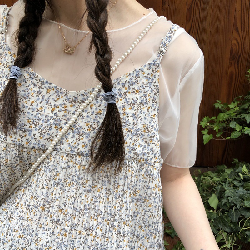 Set Áo Chiffon + Áo Chiffon Sát Nách Thời Trang Chất Lượng Cao