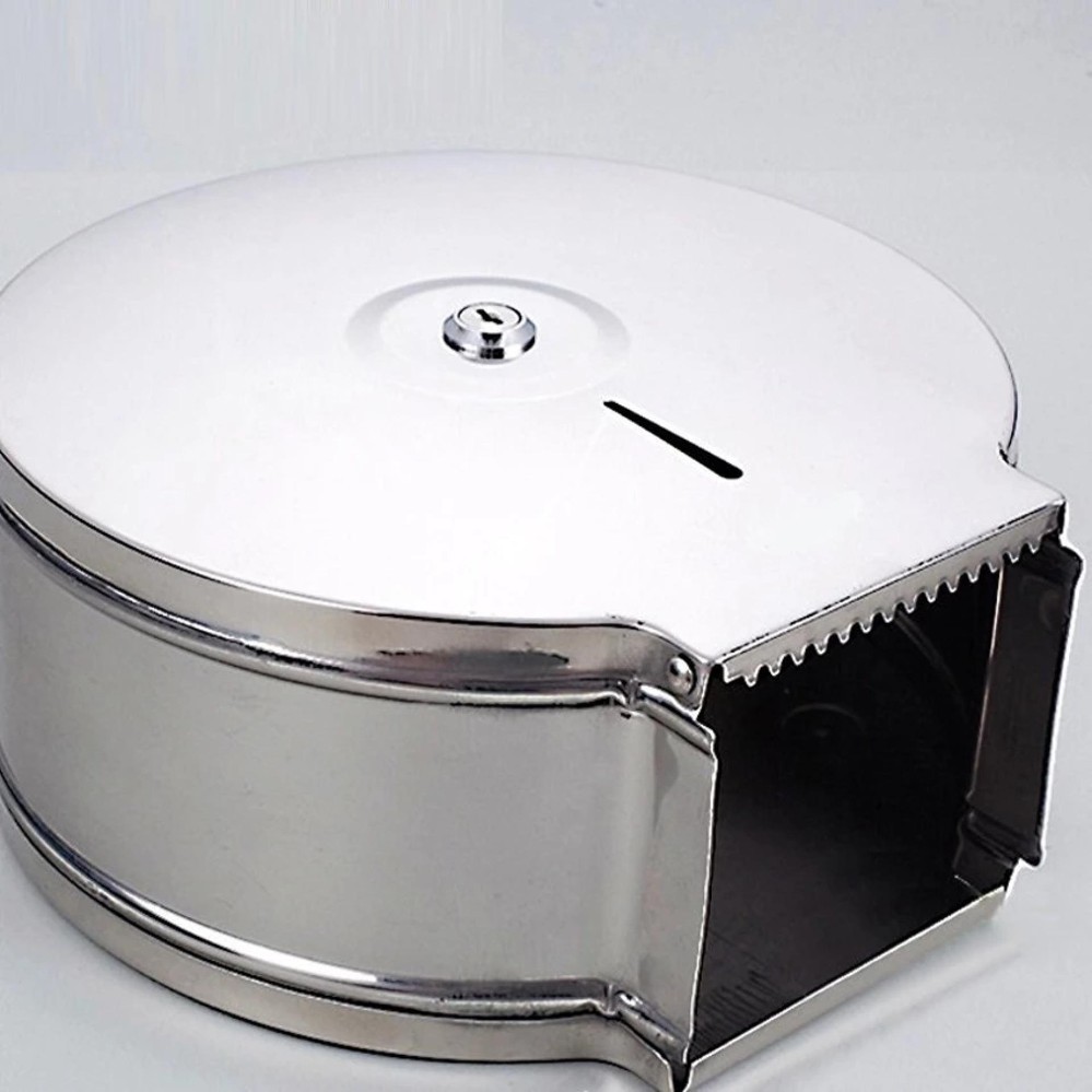 Hộp đựng giấy vệ sinh cuộn lớn thép không gỉ cao cấp 9115