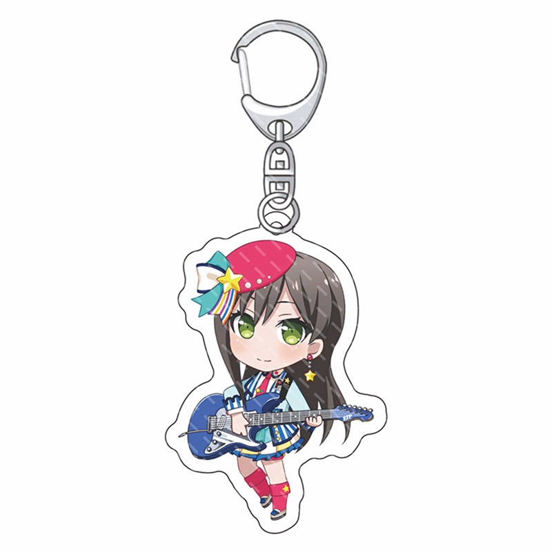 Bang Dream Móc Khóa Acrylic Hình Hoa Lily Ueno Natsuki Meizhulan Toyama Kasumi Ushigami