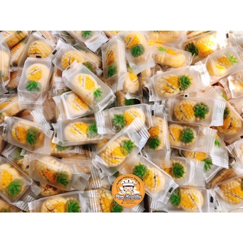 Bánh Dứa Healthy Nhân Dứa Kéo Sợi Vị Chua Ngọt Thanh Nhẹ - 𝐌𝐨𝐧 𝐇𝐞𝐚𝐥𝐭𝐡𝐲