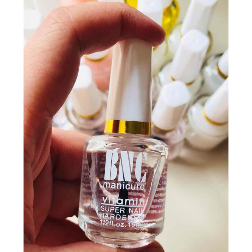 Sơn móng tay Nail &amp; Wax Co BNC trrong suốt loại sơn bóng dung tích 15ml