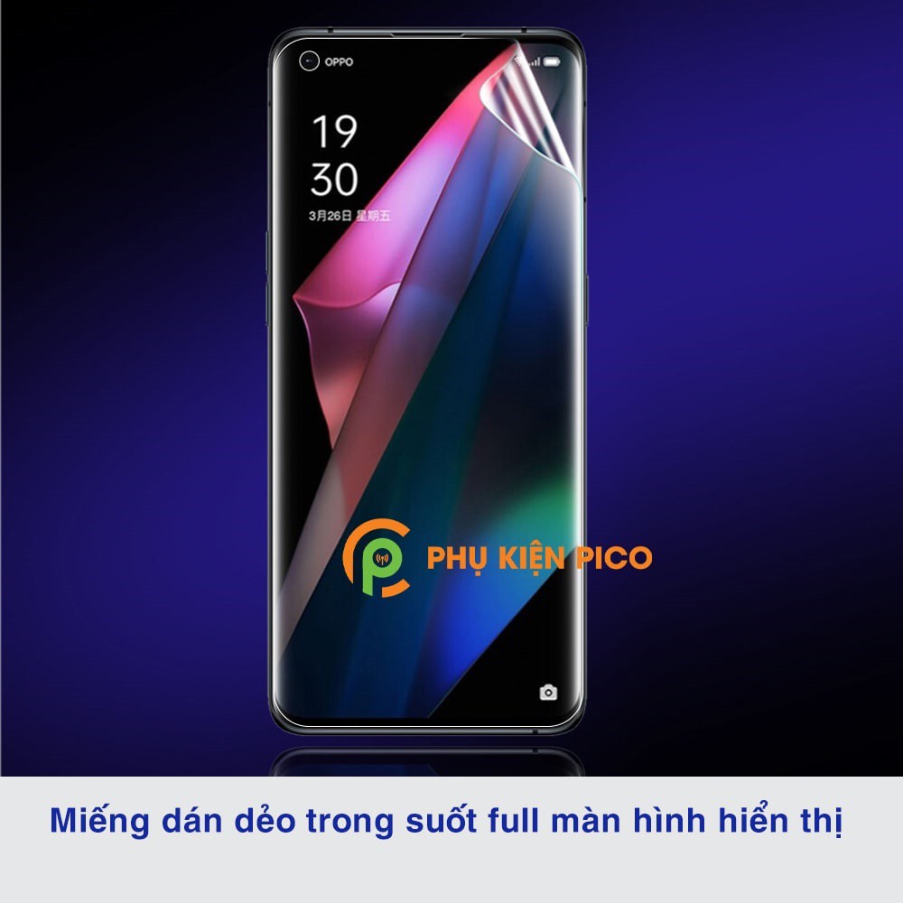Dán màn hình Oppo Find X3 / Find X3 Pro full màn hình trong suốt PPF chính hãng Moxiao Xing - Dán dẻo Oppo Find X3