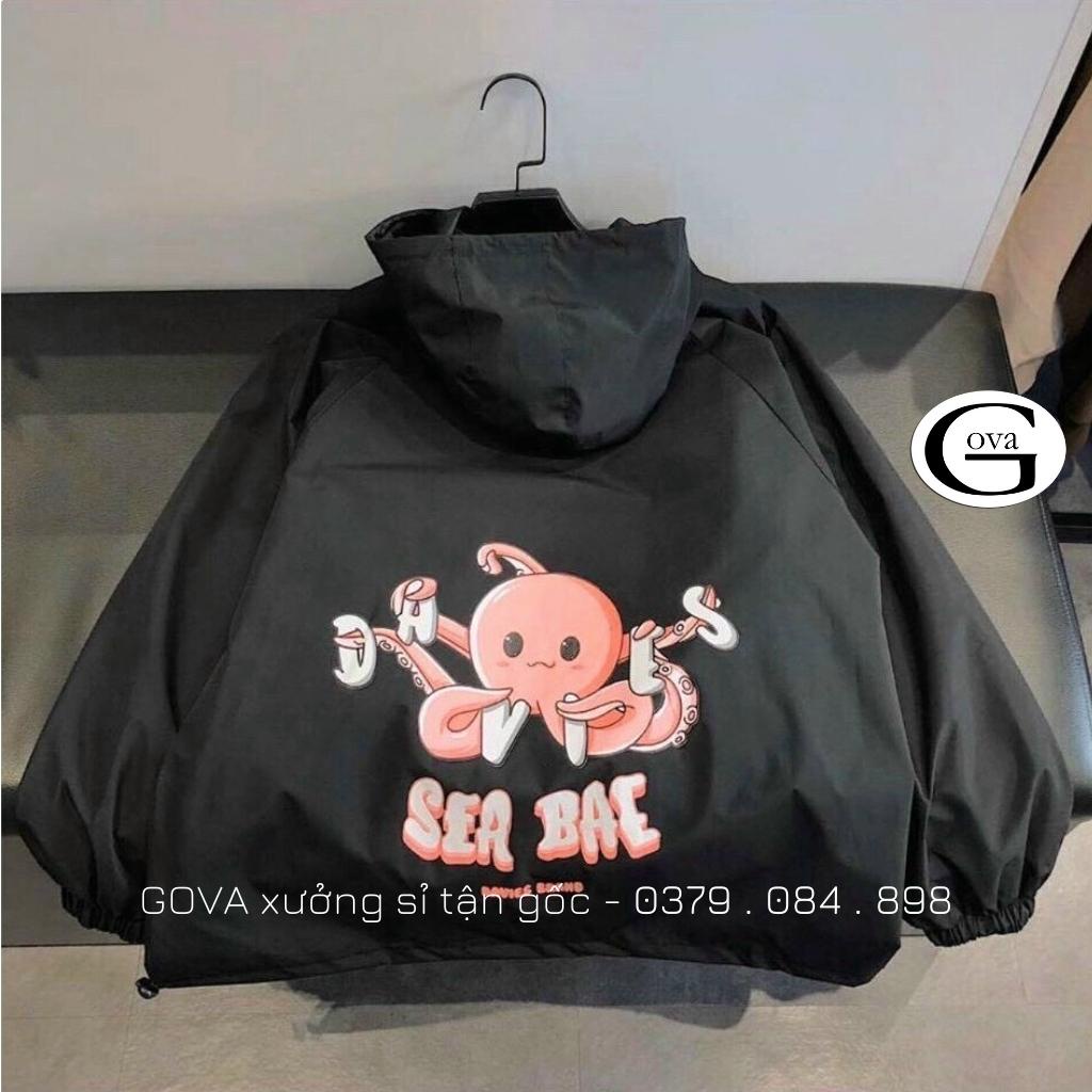 Áo khoác dù Sea Bae nam nữ form rộng Unisex 2 lớp Chống Nắng Siêu Hot ulzzang Jacket Bomber GOVA