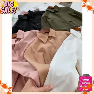 [HÀNG CAO CẤP] Áo sơ mi nữ công sở chất lụa nhiều màu cao cấp