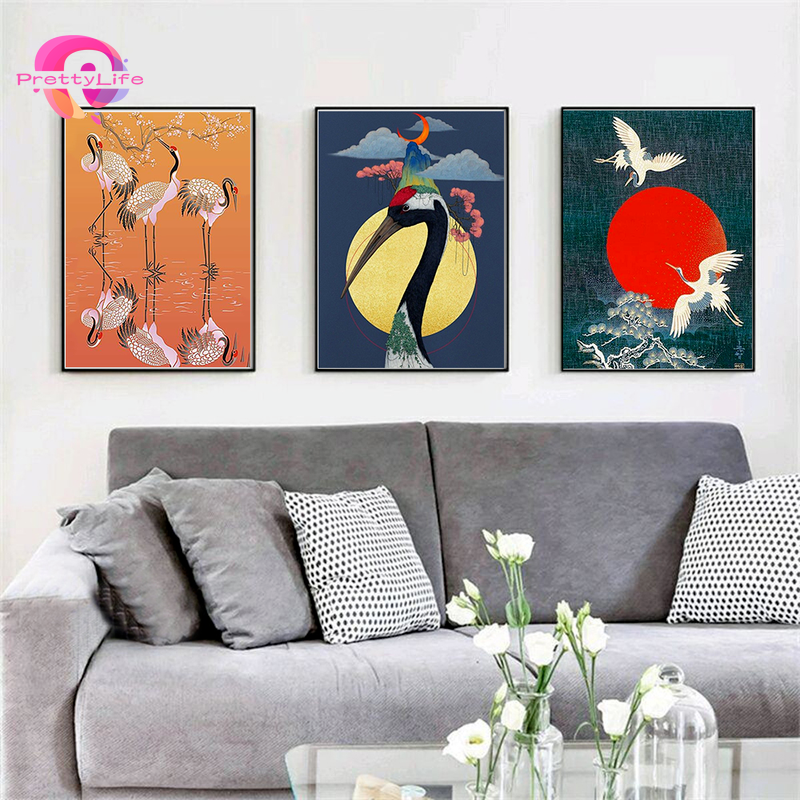 Bộ Tranh Đính Đá 5D Tự Làm Họa Tiết Động Vật 30x40cm Trang Trí Nhà Cửa