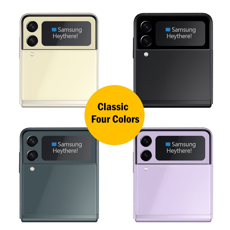 Phim Dán Chống Trầy Nhiều Màu Sắc + Miếng Dán Bảo Vệ Màn Hình Cho Samsung Galaxy Z Flip 4 3 Flip4 5G