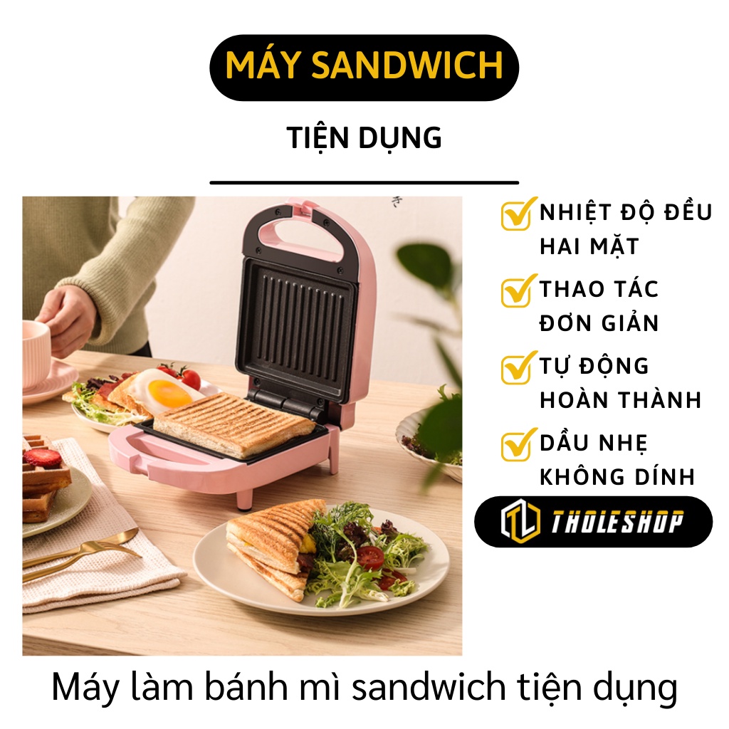 Máy Nướng Bánh - Máy Kẹp Bánh Mì Sandwich, Làm Hotdog Nhanh Chóng, Tiện Dụng 9587