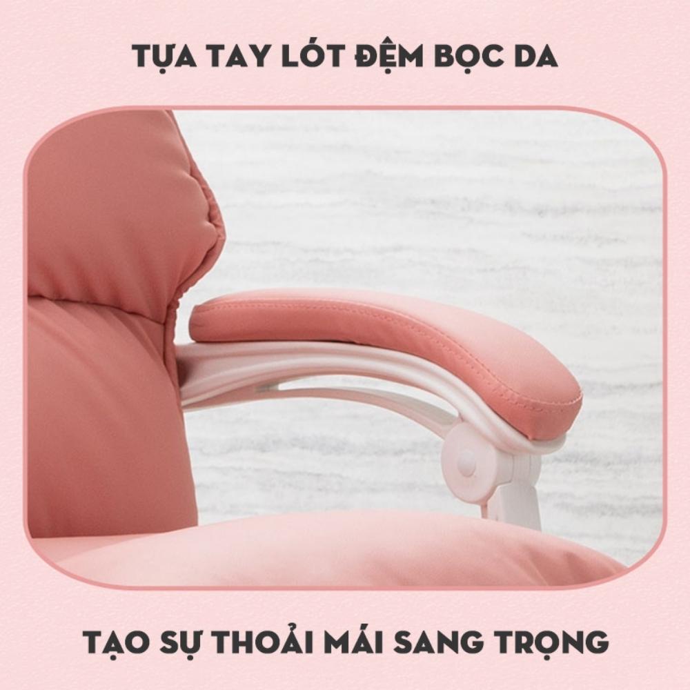 Ghế Xoay Văn Phòng Giám Đốc Có Tựa Lưng Và Gác Chân Bọc Đệm Bông, Điều Chỉnh Độ Cao Ngồi Làm Việc Thoải Mái Thư Giãn