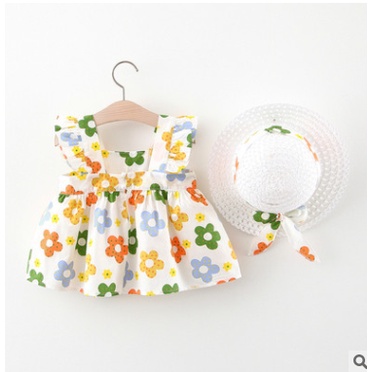 Size 7kg - 17kg - Set váy đầm cho bé gái họa tiết bông hoa xinh xắn