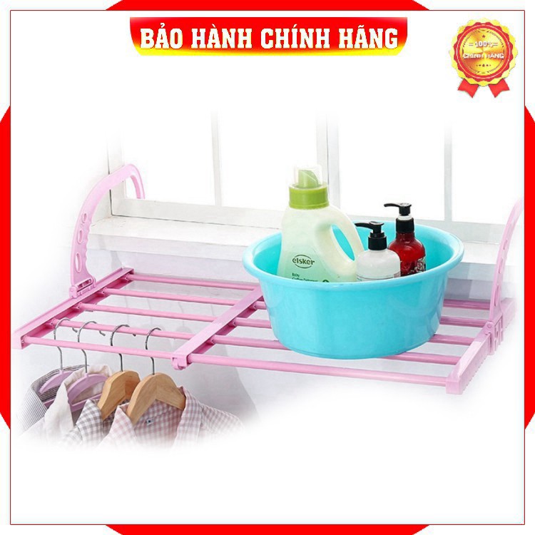 [Nhập Khẩu - Cao Cấp] Giá phơi quần áo đa năng giàn kệ để đồ thông minh xếp gấp gọn treo ban công