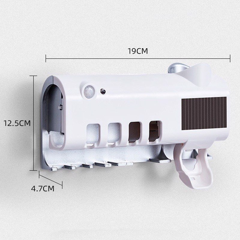 Giá Treo Bàn Chải Kem Đánh Răng Khử Khuẩn Tia UV Công Nghệ Cao-Khử Trùng Đến 99,9%