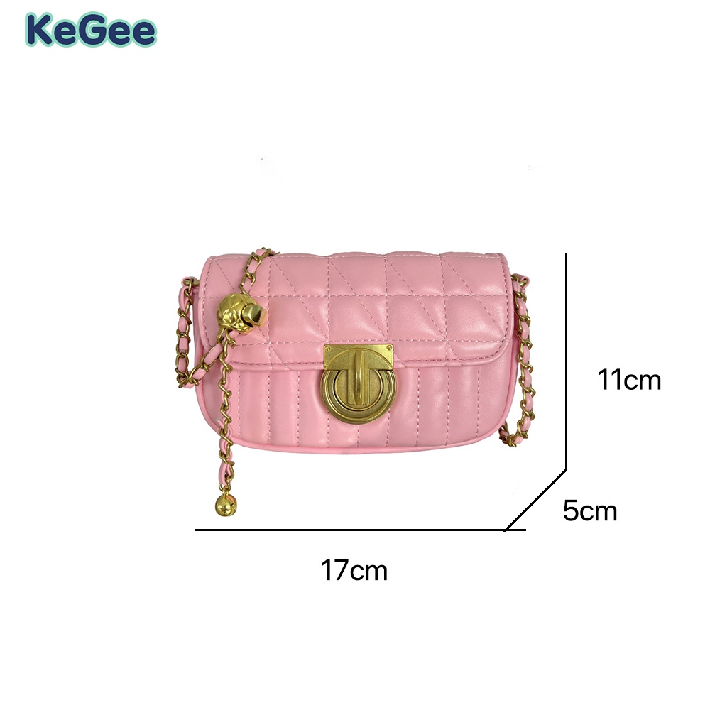 KeGee Túi xách nữ phong cách hàn quốc ,Túi Da PU Đeo Chéo Mini Thời Trang Cho Nữ