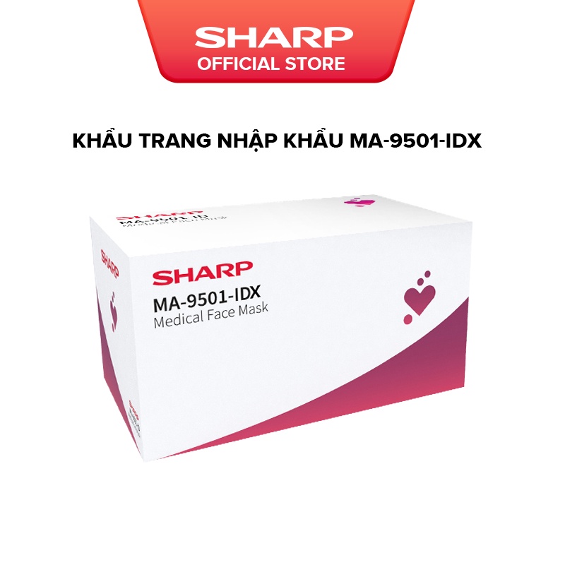 Hộp khẩu trang Sharp nhập khẩu (50 chiếc)